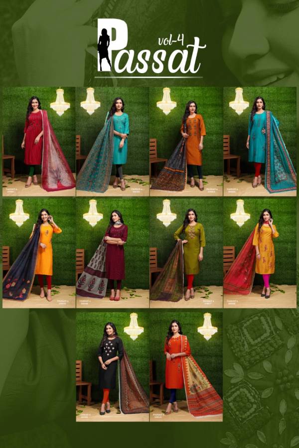 Premnath Passat 4 Festive Wear Rayon Designer Kurti With Dupatta Collection